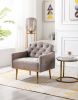 Accent Chair ,leisure single sofa with Rose Golden feet