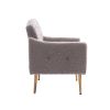 Accent Chair ,leisure single sofa with Rose Golden feet