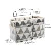 1pc Bedside Storage Bag With Pockets; Fabric Hanging Storage Organizer; Dormitory Upper And Lower Floor Storage Bag; Bedroom Storage Bag