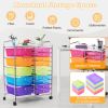 15-Drawer Utility Rolling Organizer Cart Multi-Use Storage