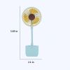 1pc Handheld Clip Small Fan Mini Portable Pocket Fan USB Rechargeable Desktop Small Fan; desk fan