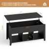 Lift Top Coffee Table with Storage Lower Shelf