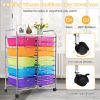 15-Drawer Utility Rolling Organizer Cart Multi-Use Storage