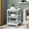 Simple And Fashion 3-tier Sofa Side End Accent Table Nightstand