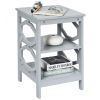 Simple And Fashion 3-tier Sofa Side End Accent Table Nightstand