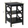 Simple And Fashion 3-tier Sofa Side End Accent Table Nightstand