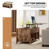 Lift Top Coffee Table with Storage Lower Shelf