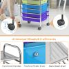 Rolling Storage Cart Organizer with 10 Compartments and 4 Universal Casters