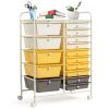 15-Drawer Utility Rolling Organizer Cart Multi-Use Storage