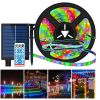 5 Meters LED Strip Solar Light Waterproof With Multi Mode Remote Control For Outdoor Courtyard Garden Patio Layout; Christmas Lights