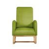 Rocking Chair Mid-Century Modern Rocking Armchair Upholstered Tall Back Accent Glider Rocker