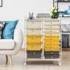 15-Drawer Utility Rolling Organizer Cart Multi-Use Storage