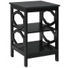 Simple And Fashion 3-tier Sofa Side End Accent Table Nightstand