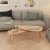 Coffee Table Set 2 Pieces Solid Pinewood